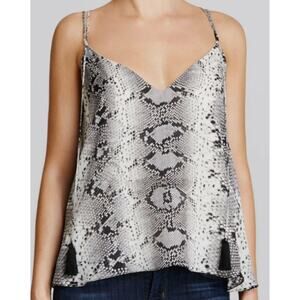 Elizabeth and James Lui Silk Python Print Camisole in Natural Size S  - NWT